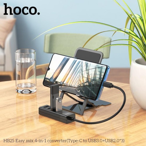 Hoco HB25 4 In-1 Type-C To (USB3.0+USB2.0)